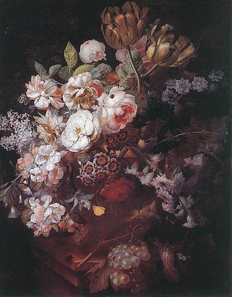 Jan van Huijsum Vase of Flowers oil painting picture